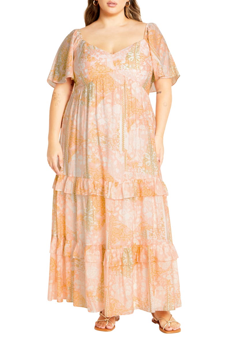 Marci Tiered Print Maxi Dress video