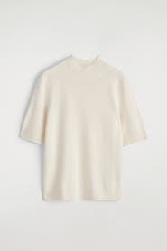 COS Cashmere Mock-Neck T-Shirt