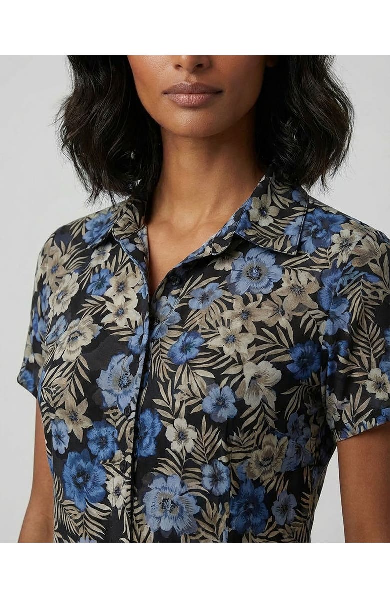 Lords of Harlech Tropical Mix Womens Printed Button-Up Shirt, Alternate, color, Tropical Mix Black