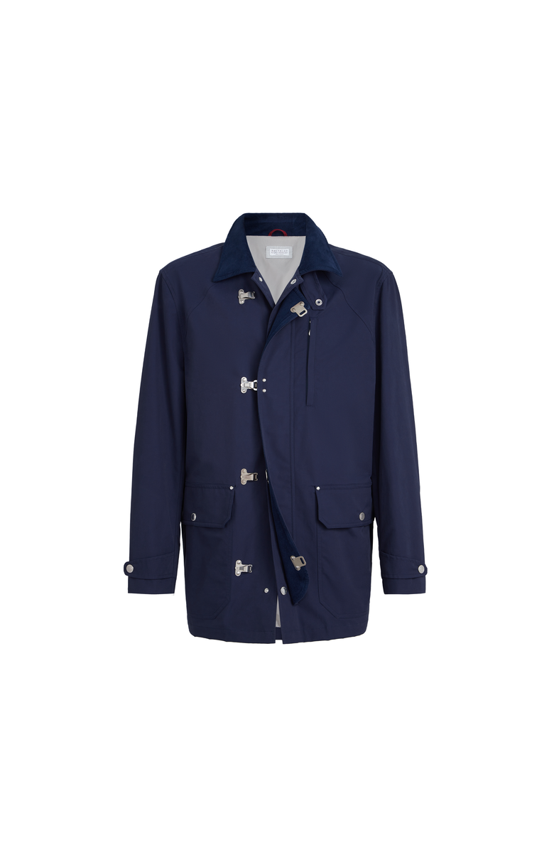 Brunello Cucinelli Water-resistant outerwear, Alternate, color, Blue