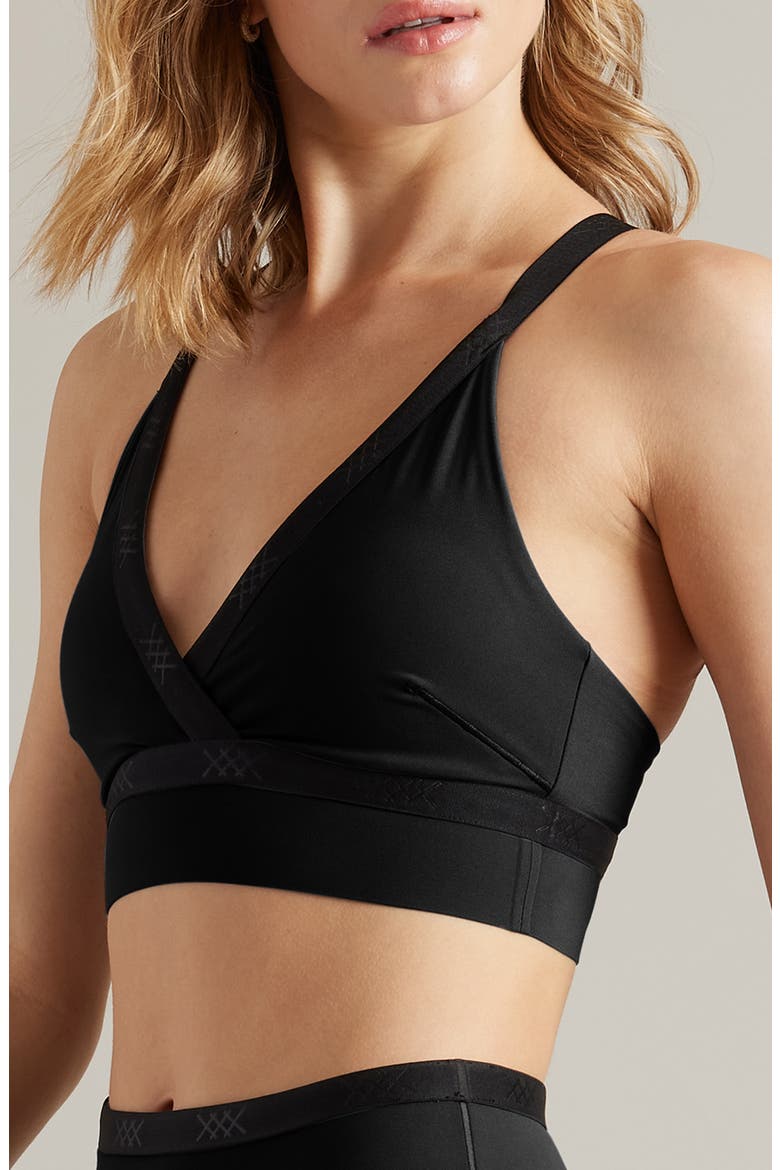Banded Hi-Form Sports Bra, Alternate, color, BLACK