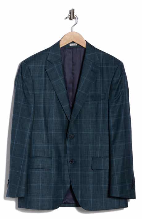 Peter Millar Flynn Classic Fit Plaid Wool Blend Sport Coat