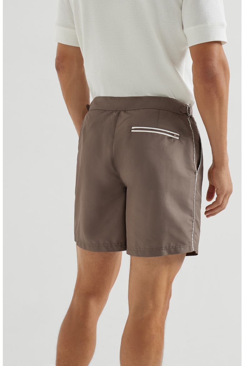 Nylon swim shorts, Main, color, Hazelnut