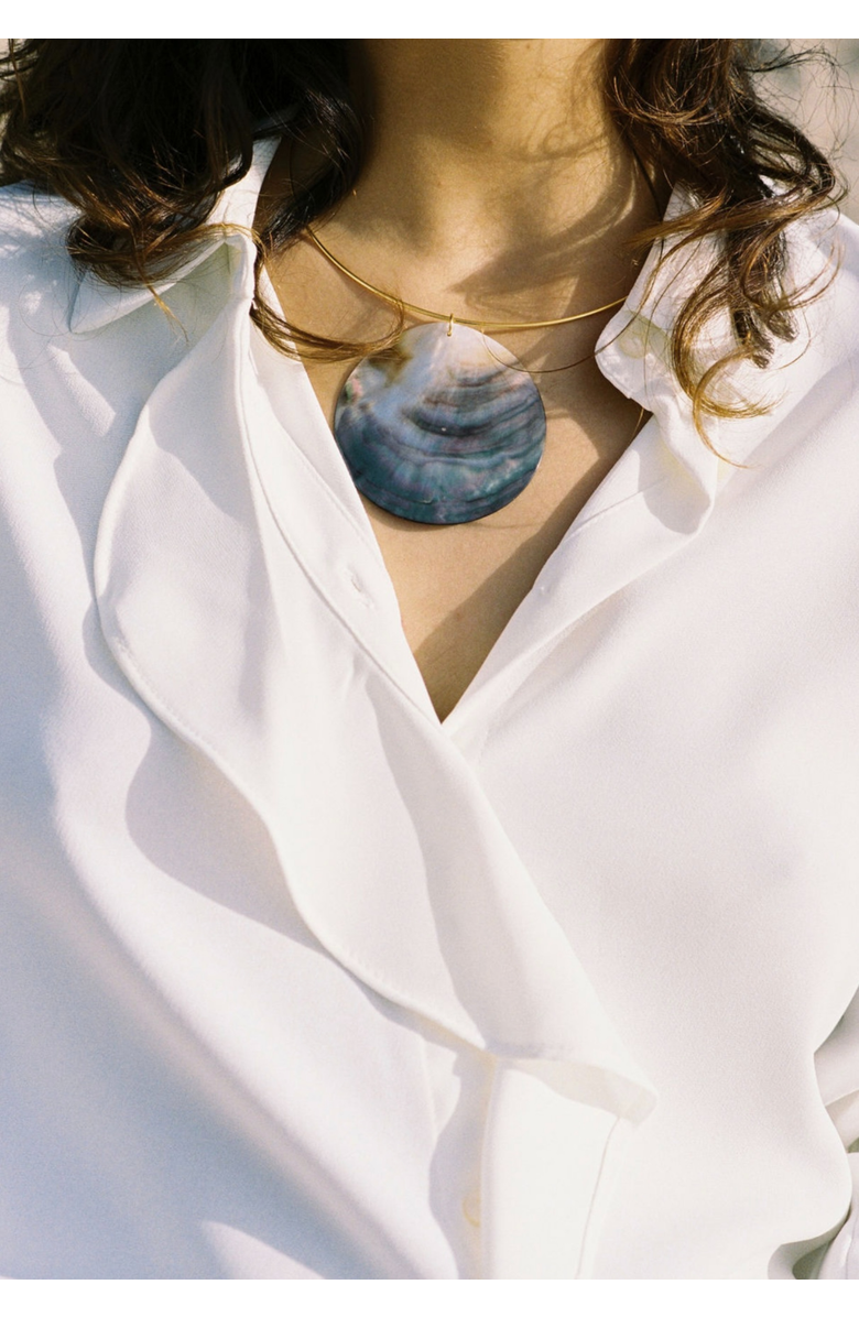 sccollection Gaia Necklace, Alternate, color, Iridescent Green And Brown