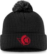 FANATICS Women's Fanatics Black Ottawa Senators Cuffed Knit Hat with Pom