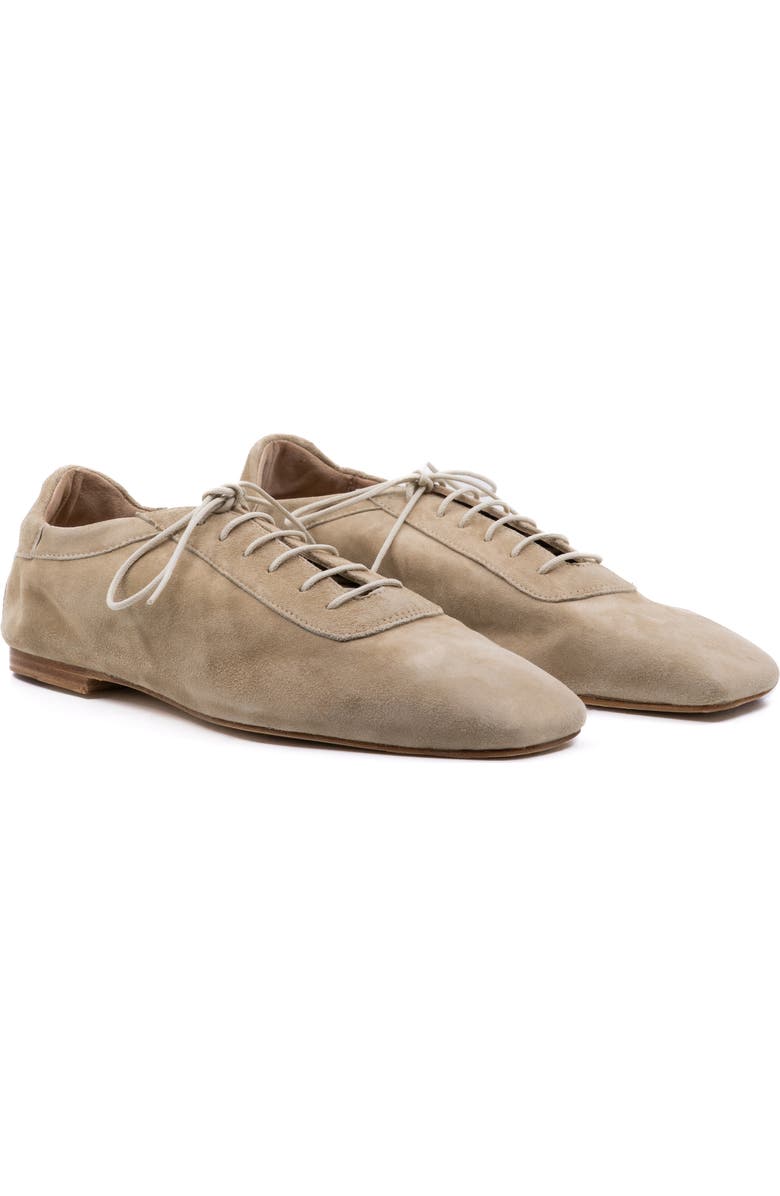 Andrea Gomez Antonia Suede Oxford, Alternate, color, Beige