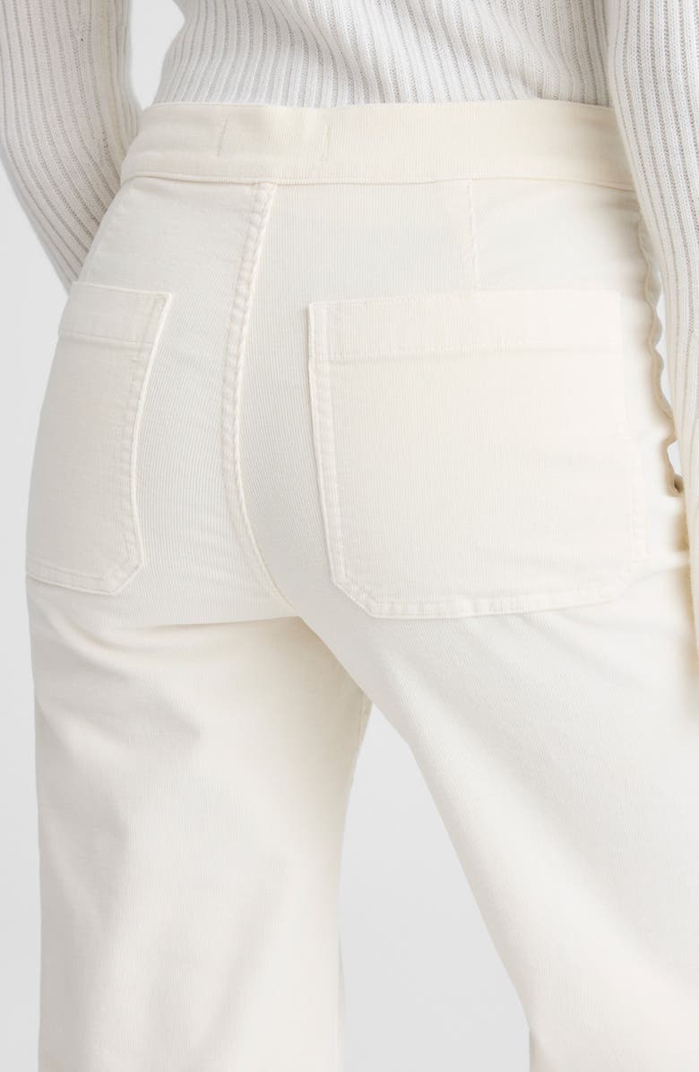 Madewell The Wide Leg Corduroy Pants, Alternate, color, Vintage Ivory