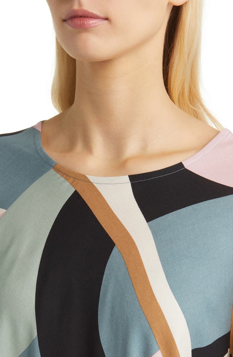 Masai Copenhagen Drisa Abstract Print Long Sleeve Top, Alternate, color,