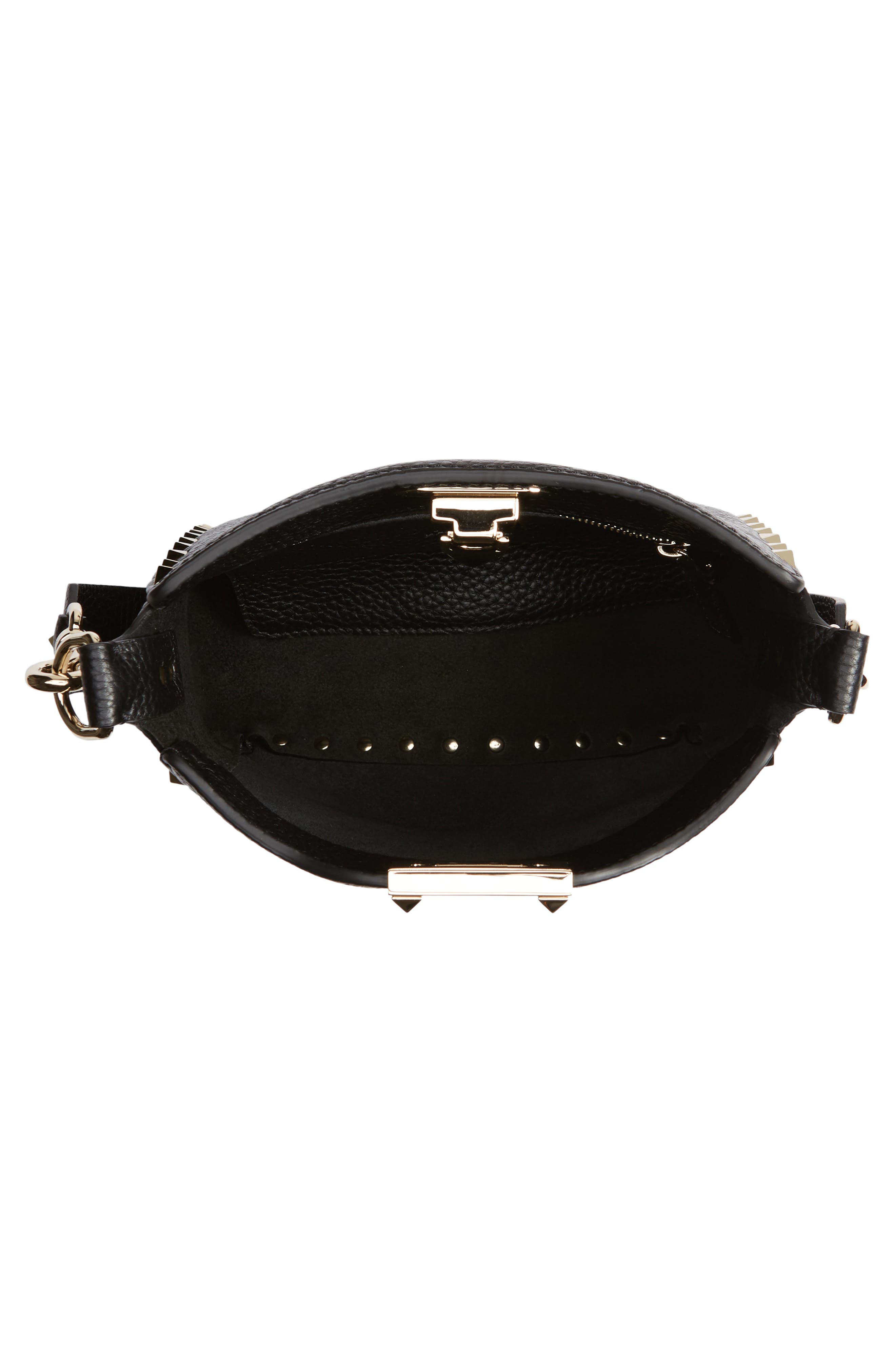 Valentino Garavani Rockstud Mini Hobo Crossbody Bag, Alternate, color, 