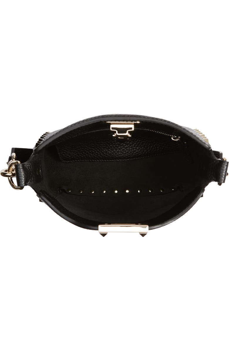 Valentino Garavani Rockstud Mini Hobo Crossbody Bag, Alternate, color,
