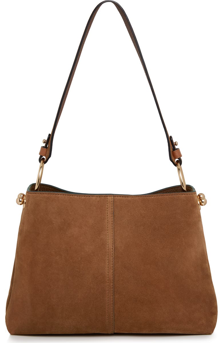 Strathberry Lana Suede Hobo Bag, Main, color, Tan