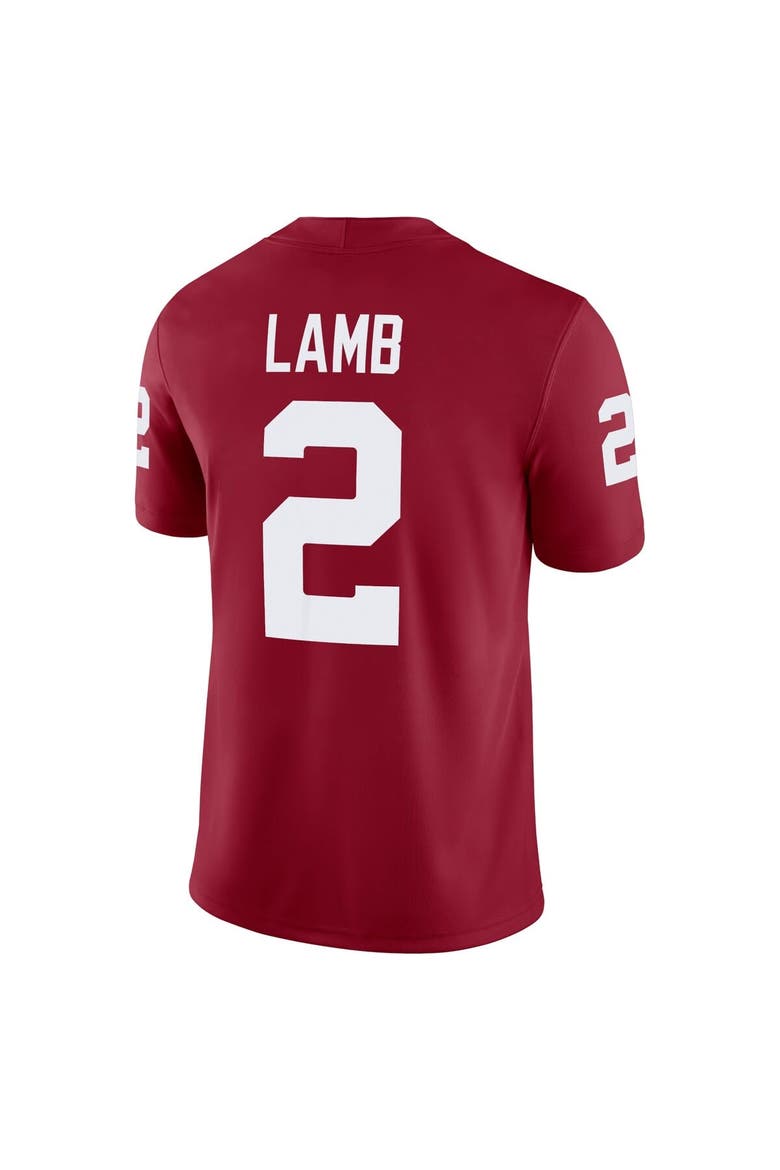 Men's Jordan Brand CeeDee Lamb Crimson Oklahoma Sooners Alumni Player Game Jersey, Alternate, color, Crimson