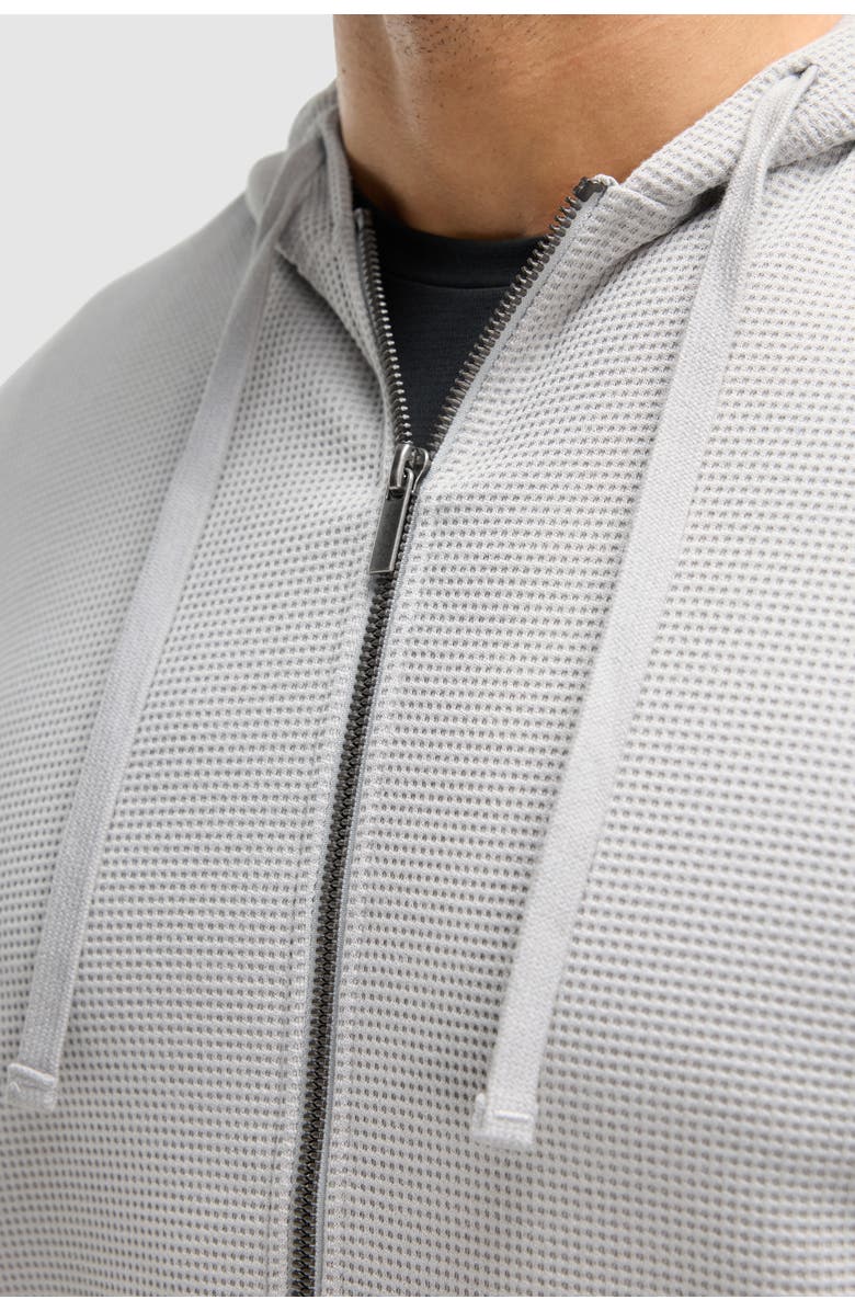 Peloton Waffle Full Zip Hoodie, Alternate, color, Mist