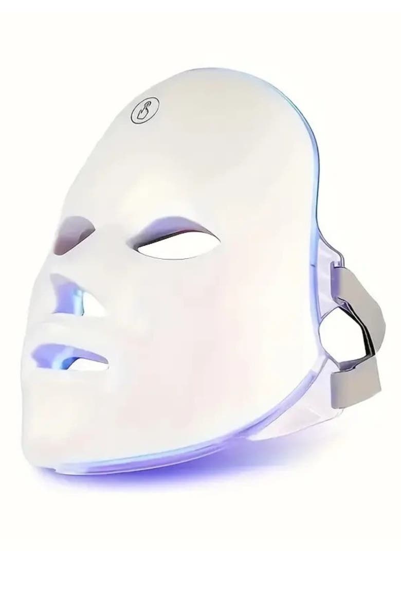 Lovery LED Face Mask - 7-Color Light Therapy, Main, color, White