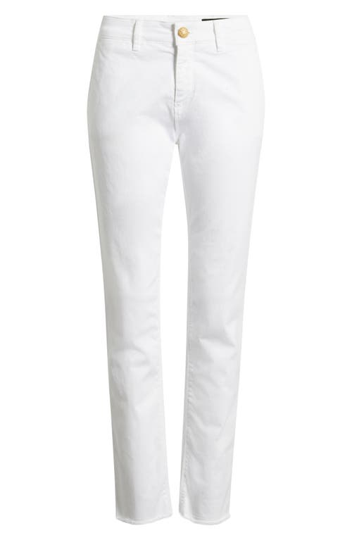 Kobi Halperin Cathy Cropped Slim Stretch Cotton Pants In White