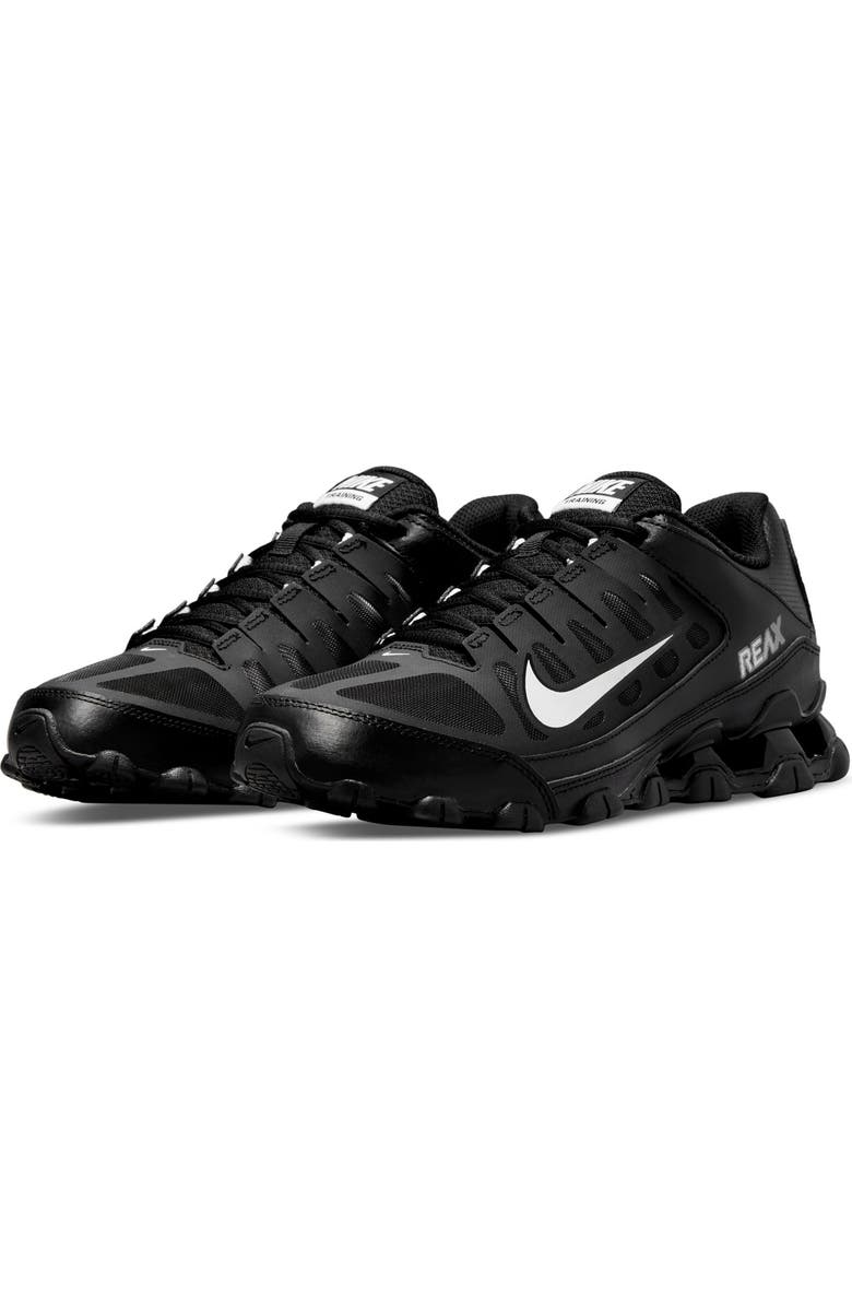 Nike Reax 8 Training Mesh Sneaker, Main, color, Black/ White/ Black