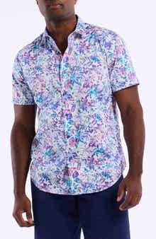Robert Graham Jerome Short Sleeve Cotton Button-Up Shirt