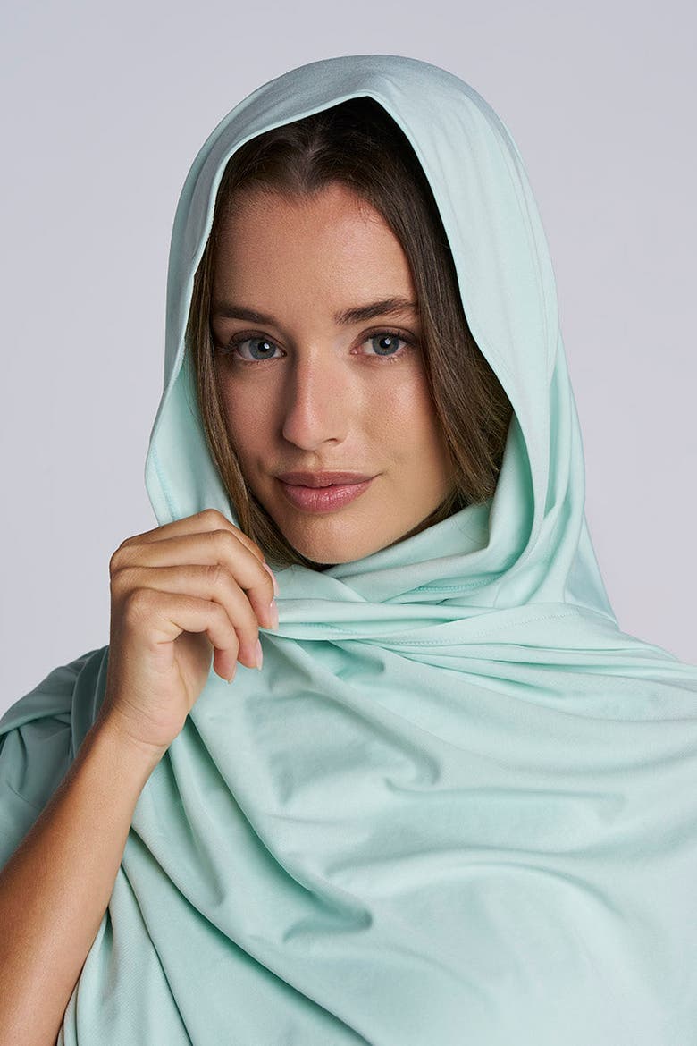 Bhakti Sun Shawl, UPF 50+ Sun Protection, Alternate, color, Misty Aqua