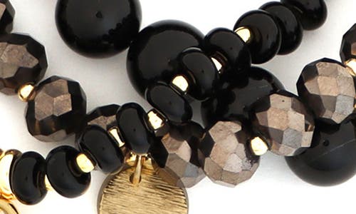 Panacea Set Of 3 Beaded Stretch Bracelets In Multi