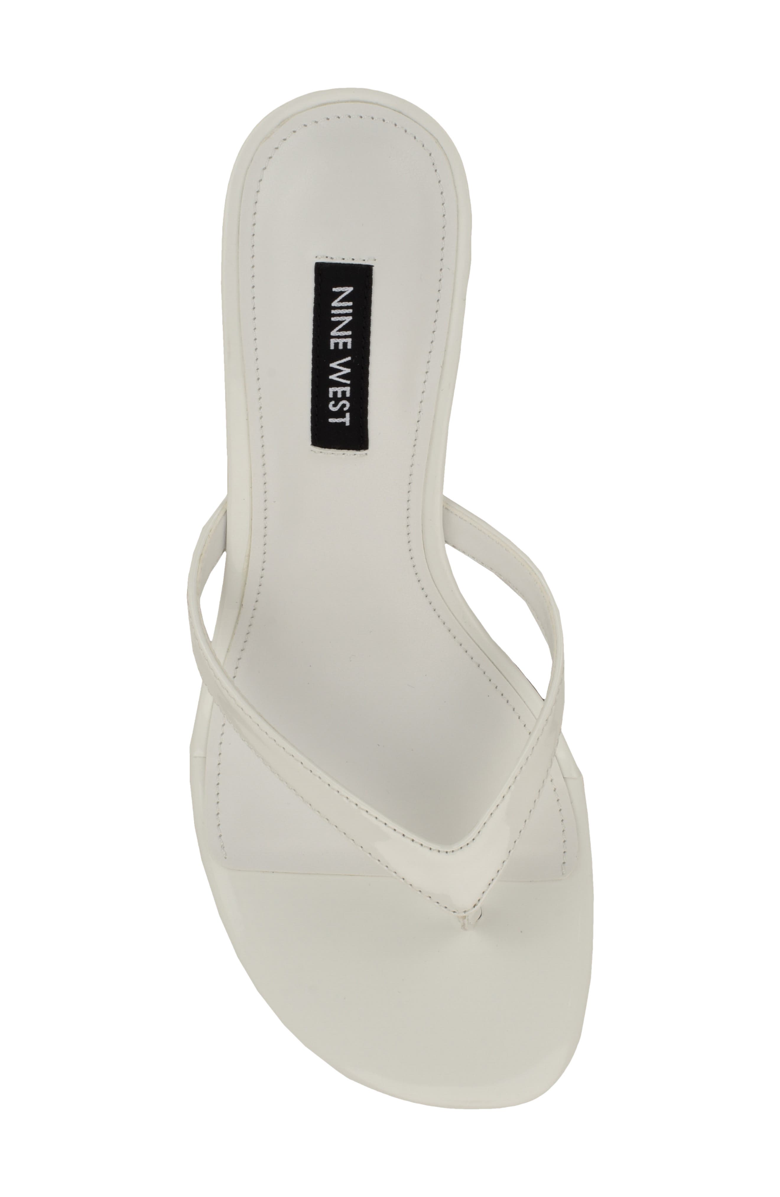 Cruise Kitten Heel Flip Flop, Alternate, color, WHITE