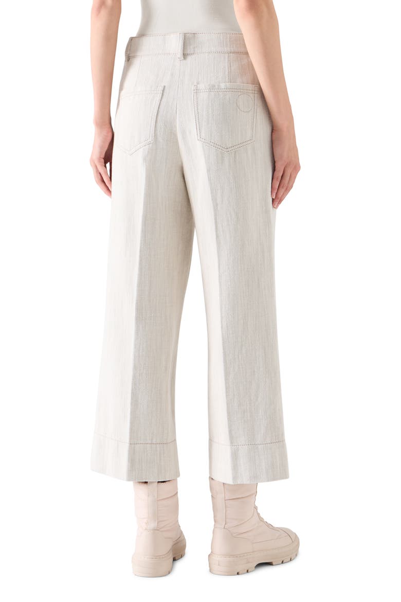 Chiara Cropped Wide Leg Jeans, Alternate, color, CASHEW