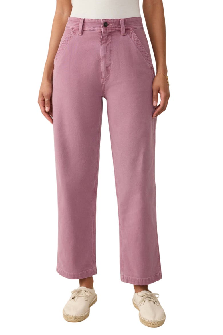 Dockside Sunwashed Canvas Pants, Main, color, WEATHERED ORCHID