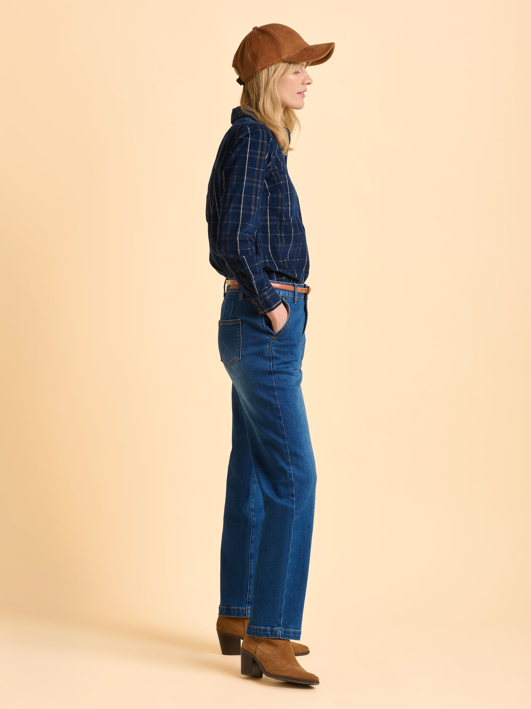 Frances Long Sleeve Checked Shirt - image 2