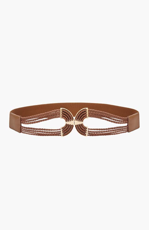 Women's Symmetrical Buckle Waist Belt