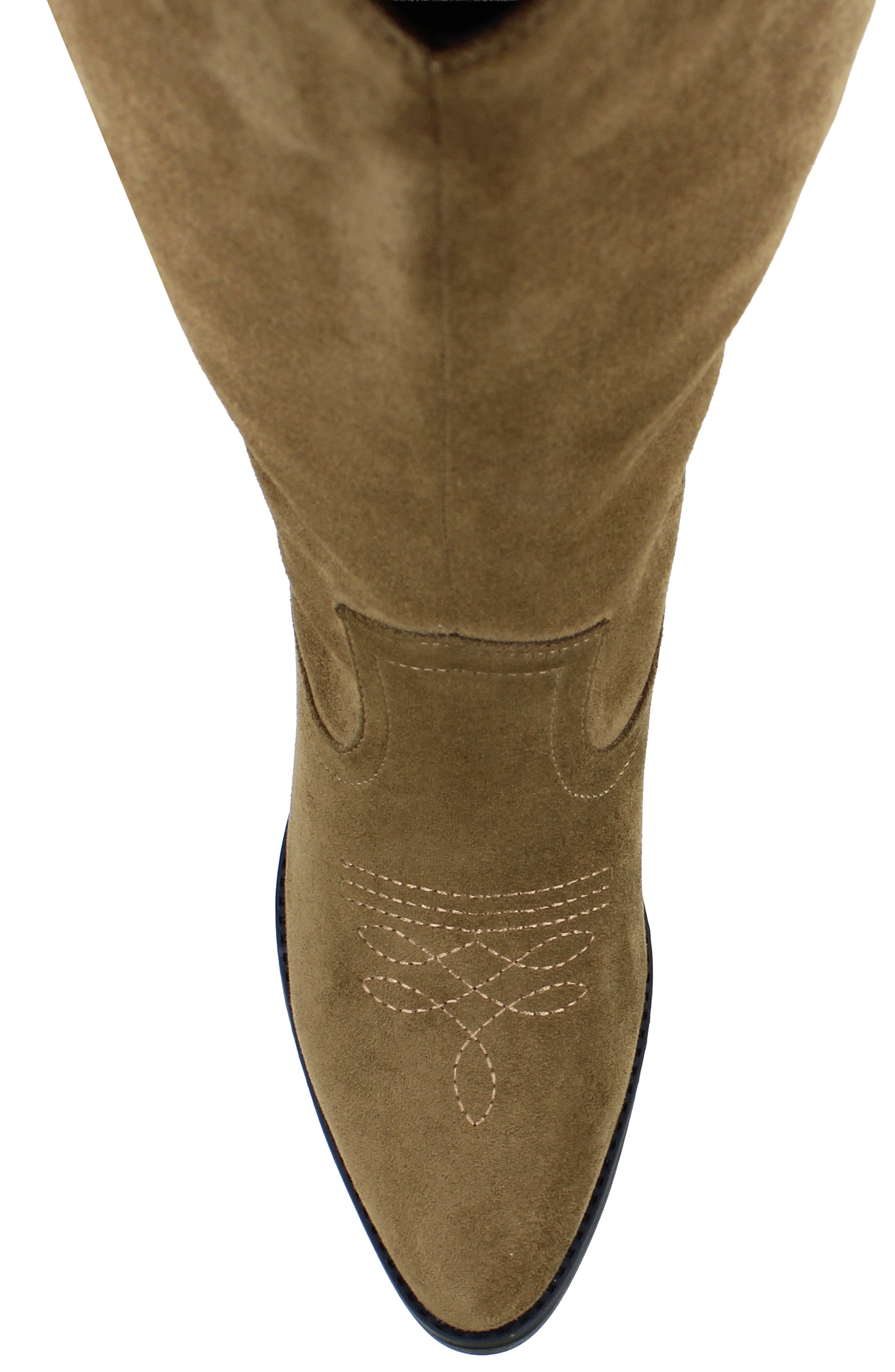 UNIONBAY Darcy Fringe Western Boot, Alternate, color, Dark Tan