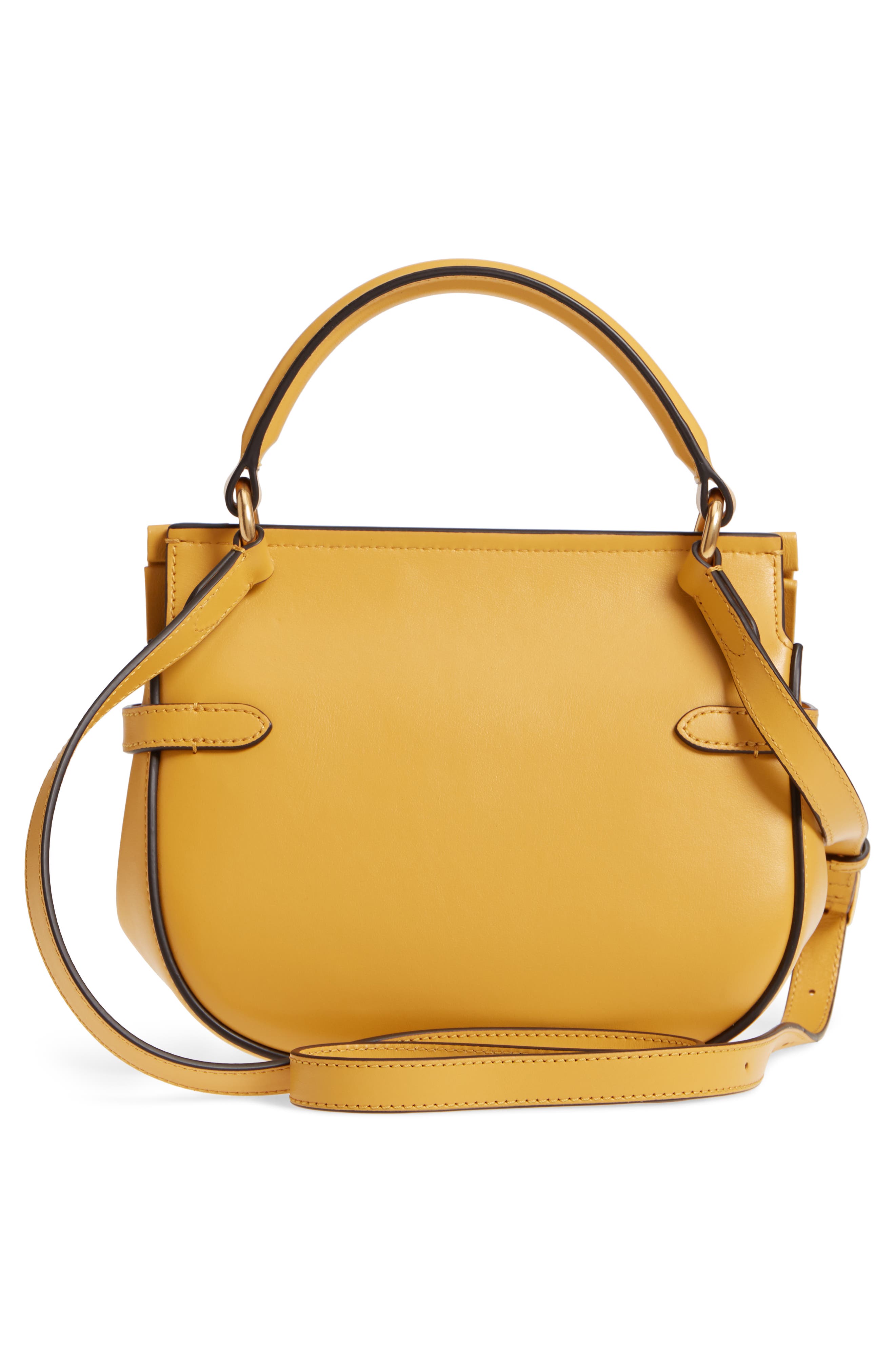 Mini Amberley Leather Crossbody Bag, Alternate, color, EARTH YELLOW