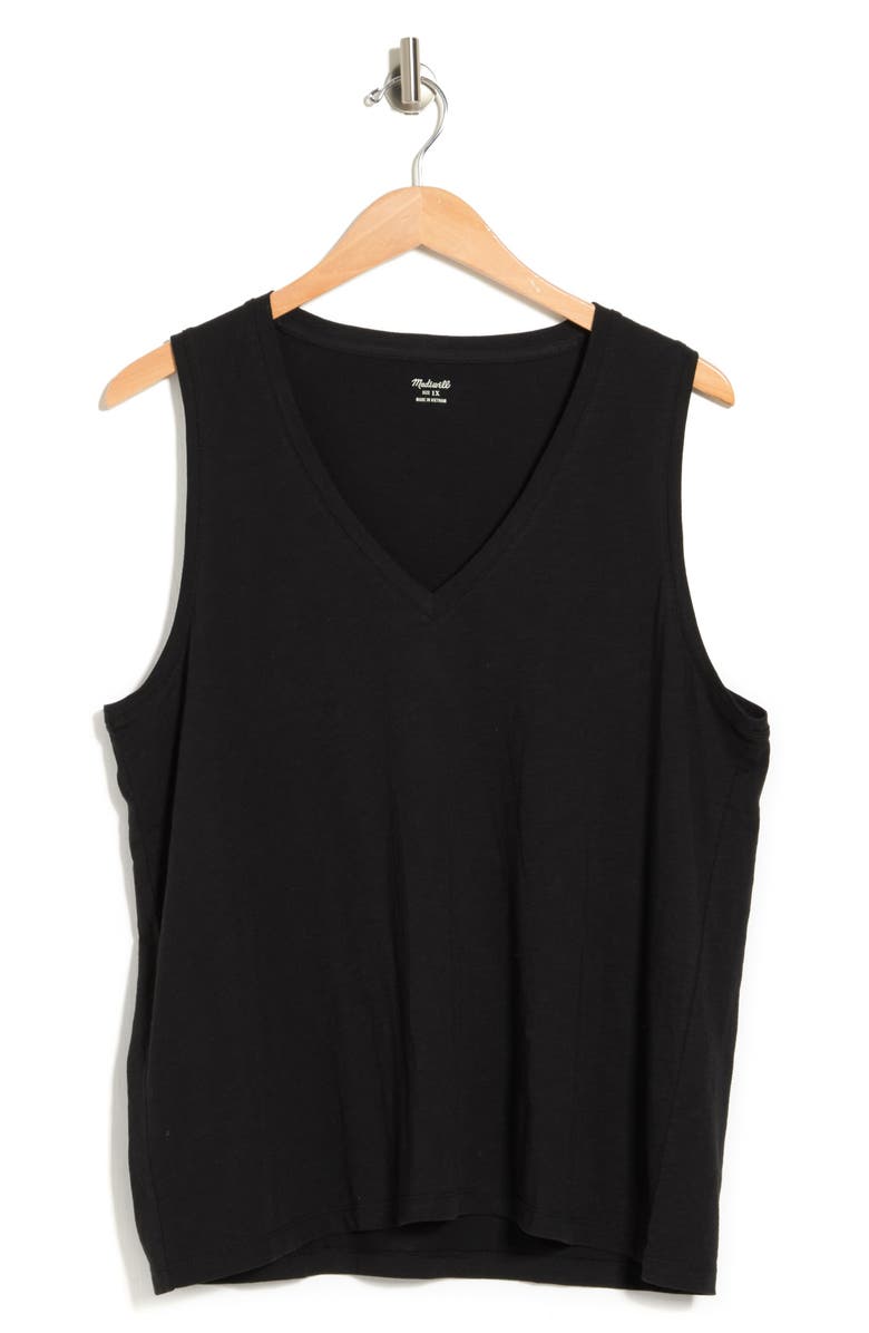 Madewell Whisper V-Neck Tank Top, Alternate, color,