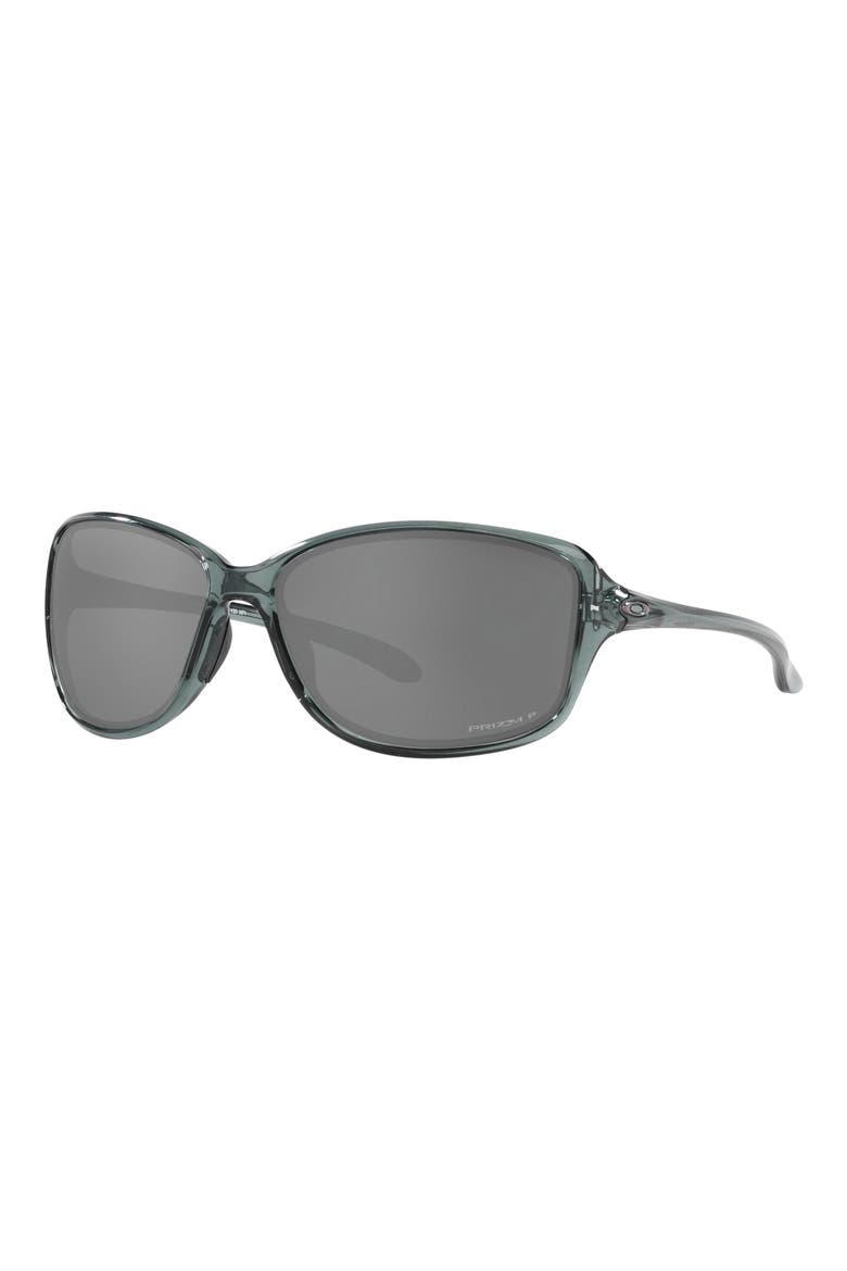 Cohort 62mm Polarized Oversize Sunglasses, Alternate, color, CRYSTAL
