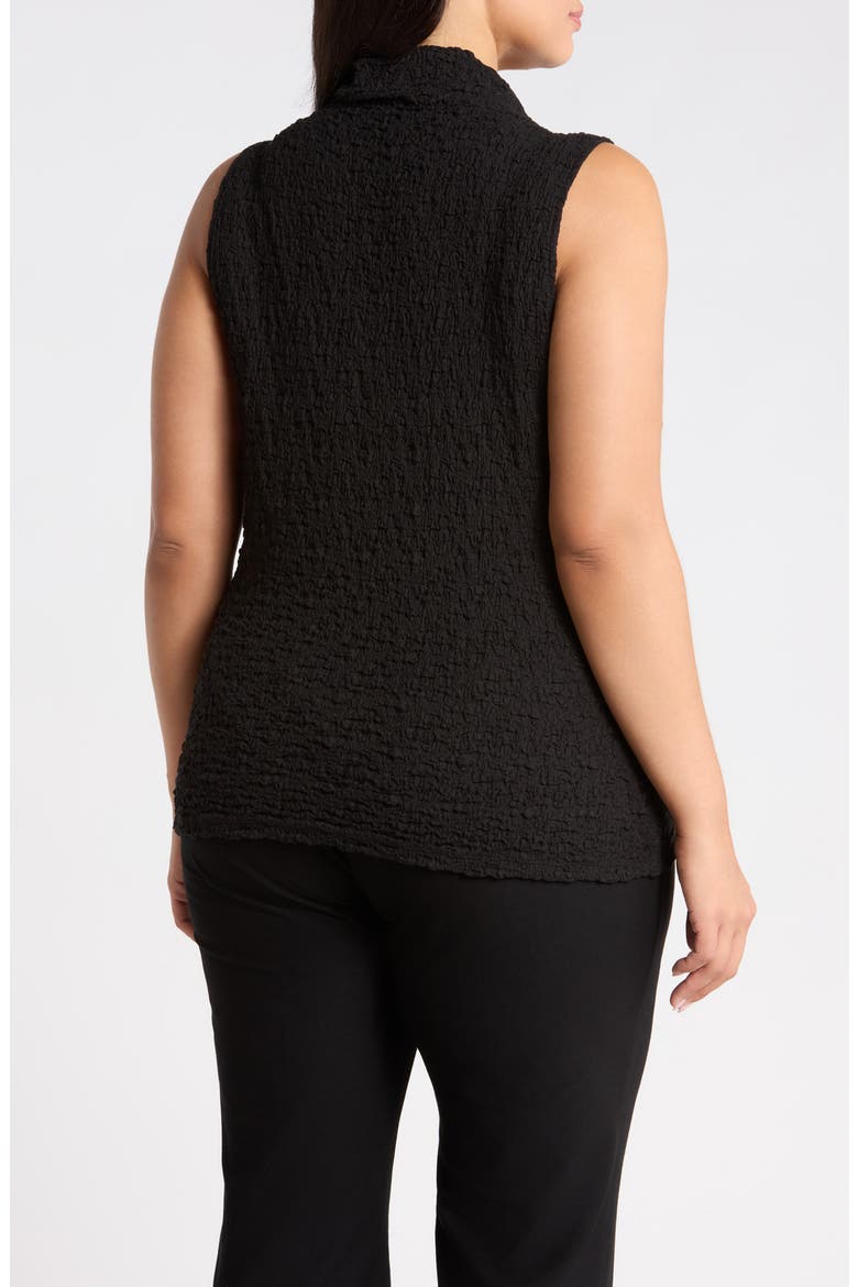 Textured Organic Cotton Blend Tank, Alternate, color, BLACK