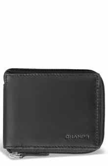 Leather Zip Around Wallet