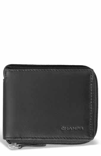 Leather Zip Around Wallet