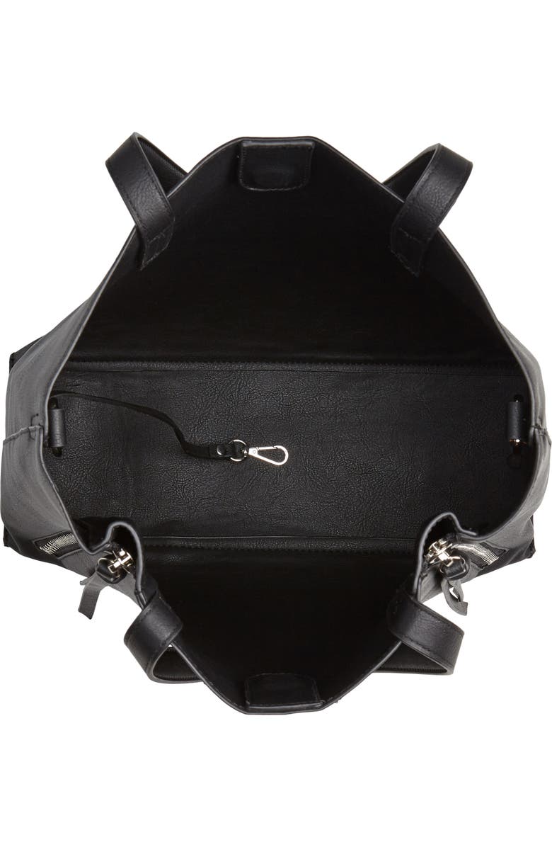 Chelsea28 Leigh Convertible Zipper Faux Leather Tote, Alternate, color,