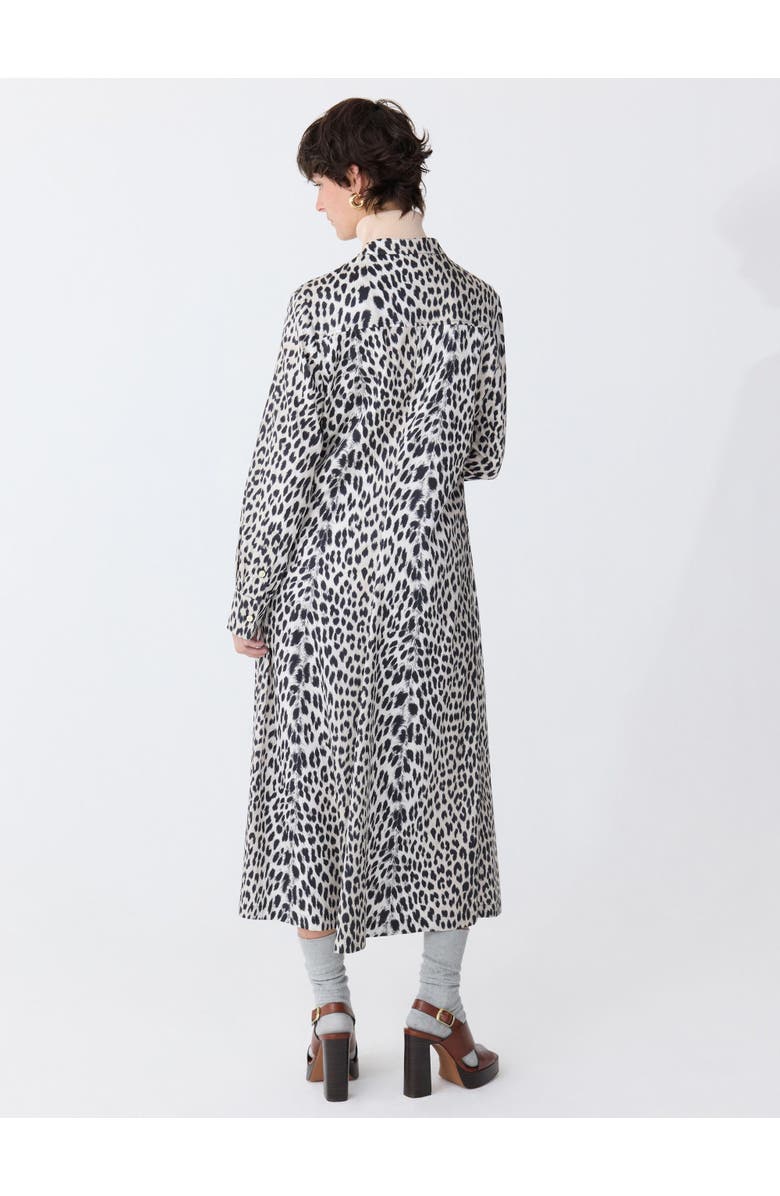 Callas Milano Genny Longsleeve Shirtdress, Alternate, color, Natural