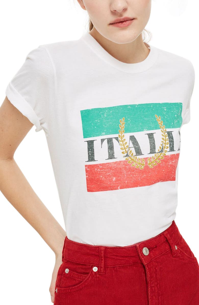 Topshop by Tee & Cake Italia Graphic Tee, Main, color,