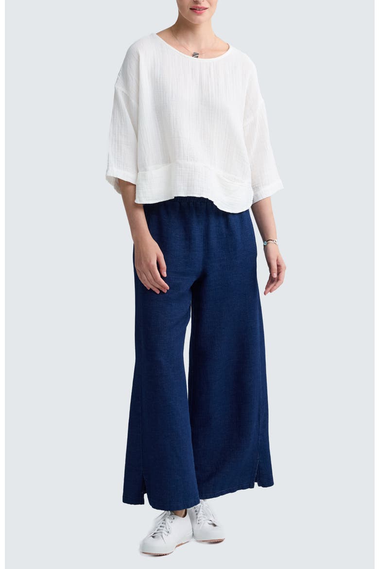 Viola Solid Muslin Blouse, Alternate, color, Ecru