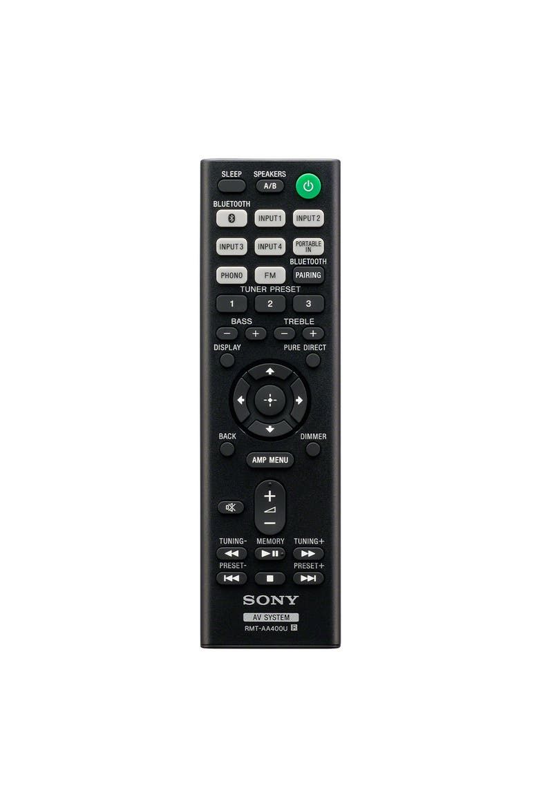 STR-DH190 Stereo Receiver with Phono Input and Bluetooth Connectivity, Alternate, color, Black