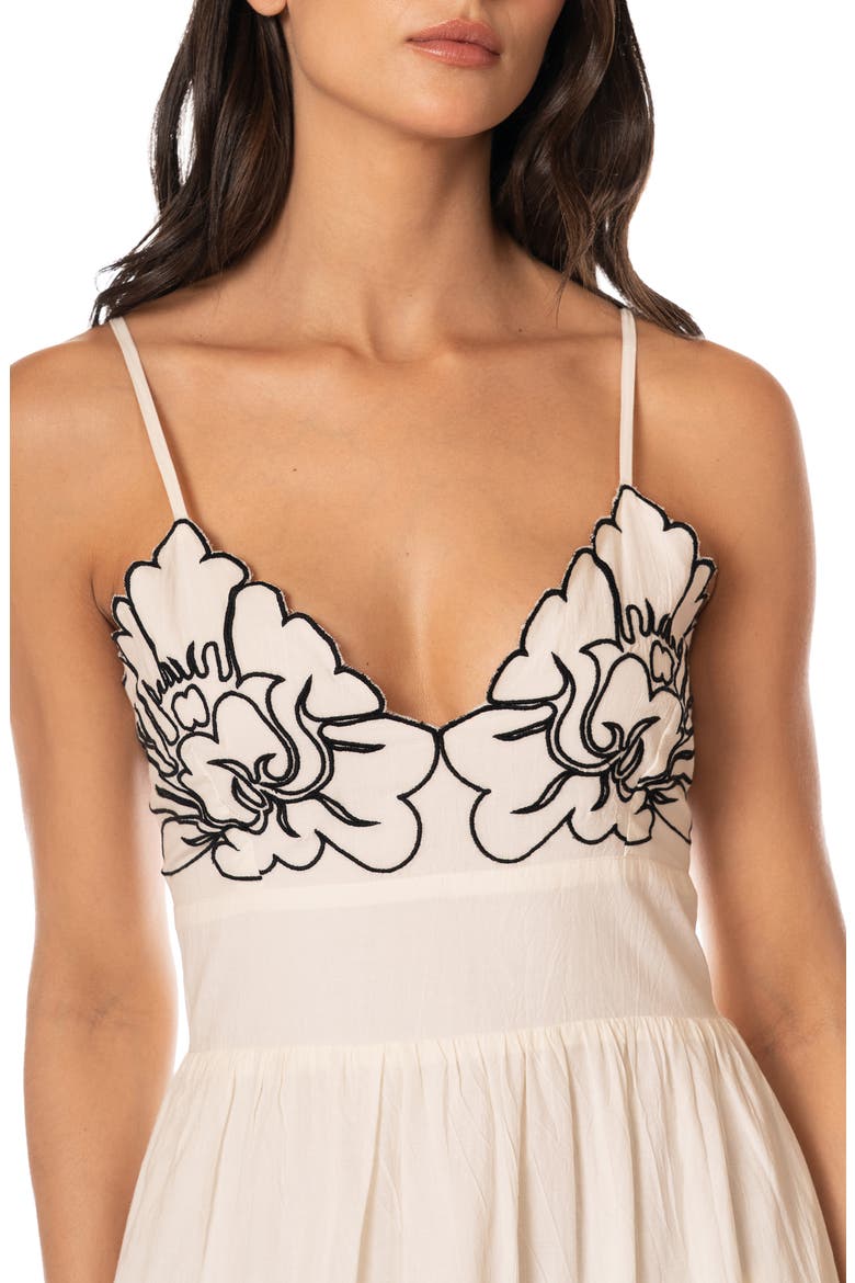 Pendiente Isis Cotton Cover-Up Maxi Dress, Alternate, color, WHITE