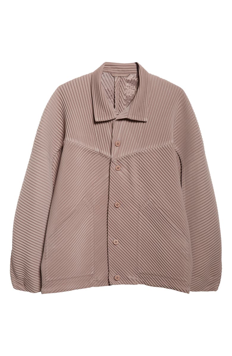 Homme Plissé Issey Miyake Monthly Colors September Pleated Blouson Jacket, Alternate, color, Riverside Gray