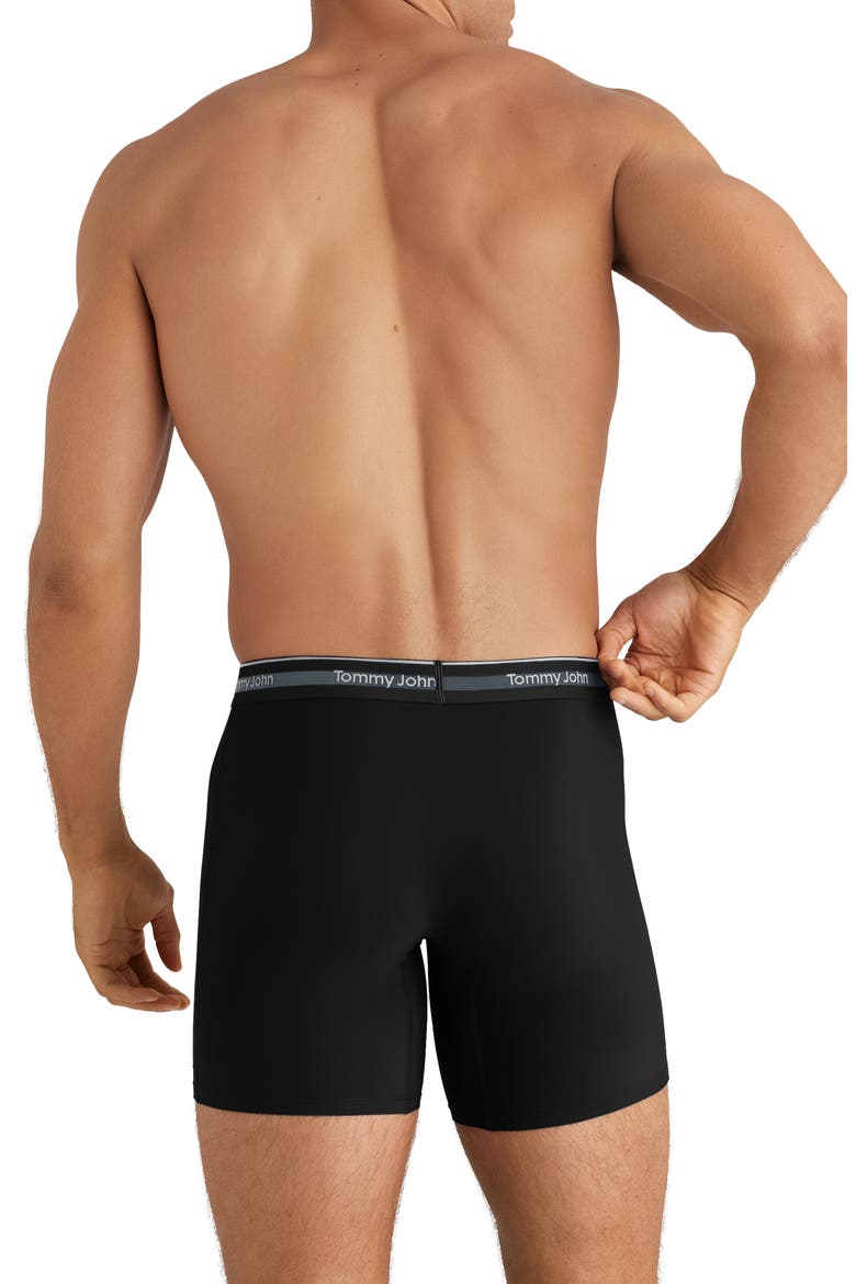 3-Pack Comfort Micro 6-Inch Boxer Briefs, Alternate, color, BLACK BEAUTY