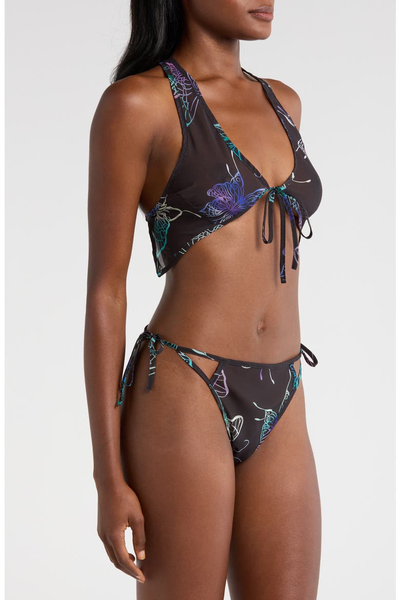 Mariposa Bra & Tanga Set, Alternate, color, BLACK