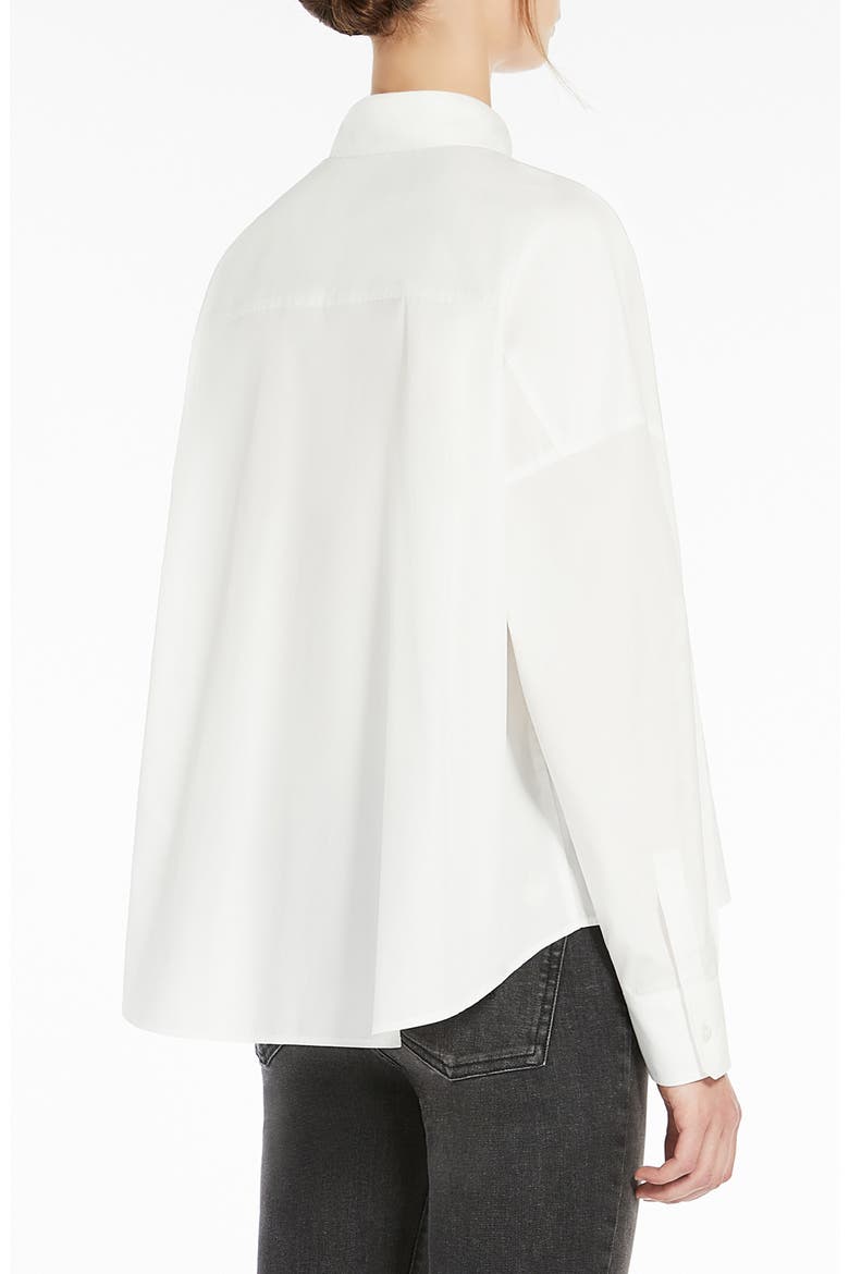 Aureo Cotton Button-Up Shirt, Alternate, color, WHITE