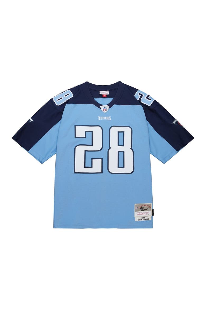 Men's Mitchell & Ness Chris Johnson Light Blue Tennessee Titans Legacy Replica Jersey, Alternate, color, Light Blue