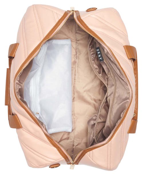 Dkny Bias Duffel In Peach Bloom