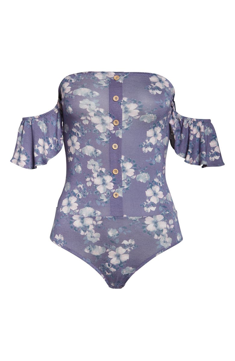 Honeydew Intimates Shelby Off the Shoulder Bodysuit, Alternate, color, 