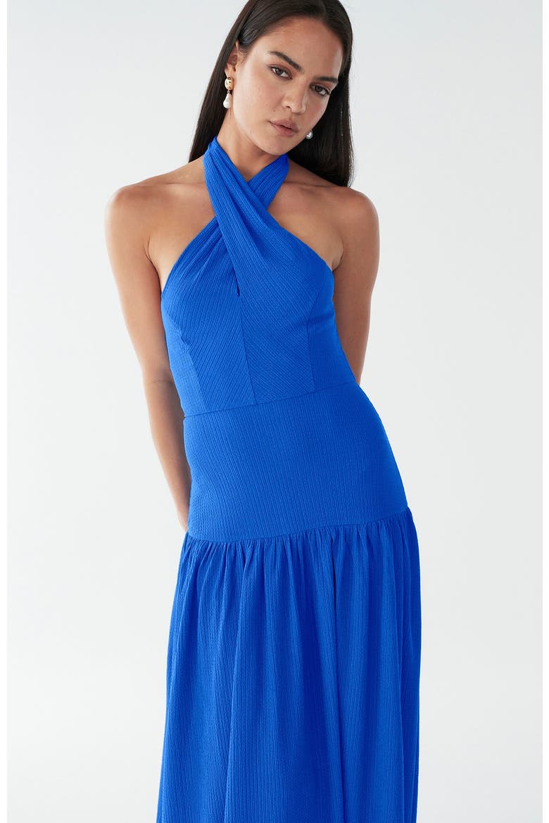 Harvi Midi Dress, Alternate, color, Bright Blue