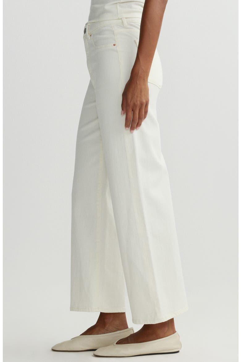 Hepburn High Waist Ankle Wide Leg Jeans, Alternate, color, EGGSHELL